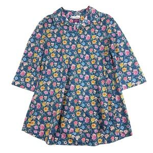 Maus & Huffman Liberty Fabric Floral Pull-on Cotton Tunic Top Made in Italy